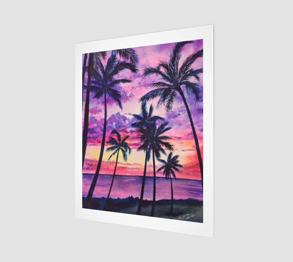 "Pink Palms" 16" x 20" Fine Art Print
