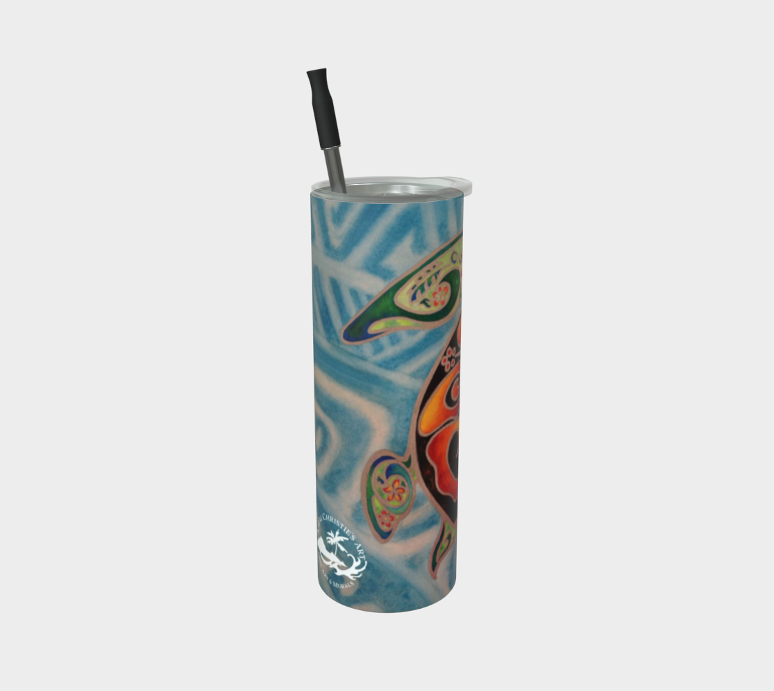 Honu / Sea Turtle Art Print, Steel Tumbler Drinkware