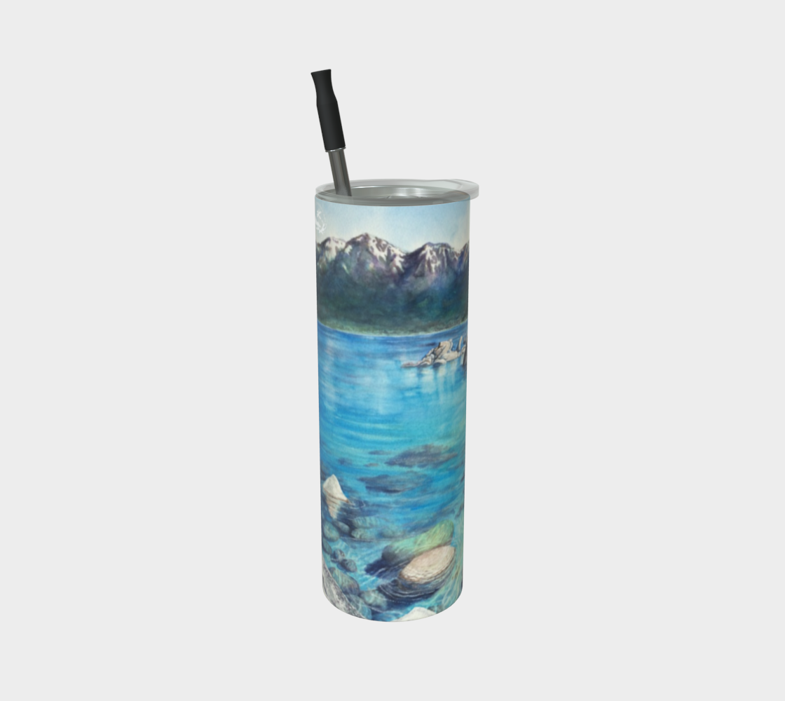 Lake Tahoe Art - Premium Stainless Steel Tumbler