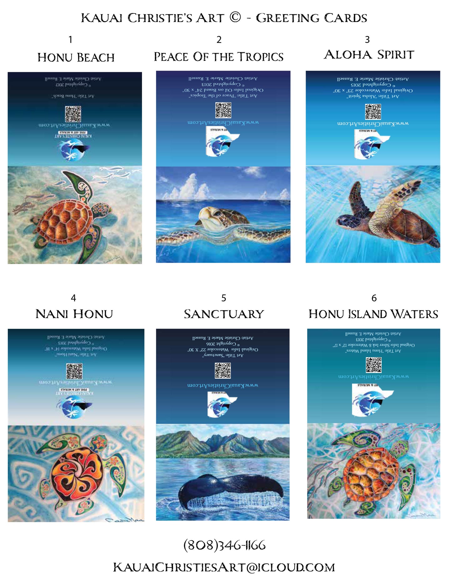 Custom Greeting Cards Set of 4, Cards - Art Front, Blank inside for your hand written messages.