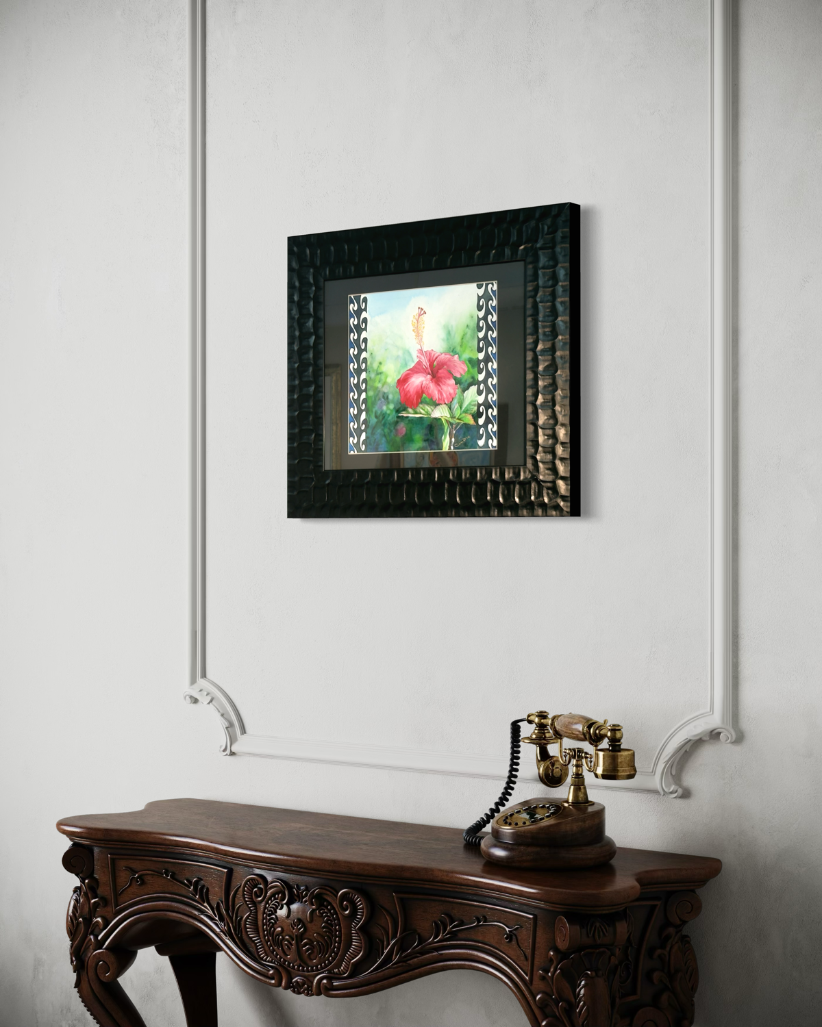 Original Watercolor - Aloha - Hawaiian Hibiscus Art - by artist Christie Marie Elder ©