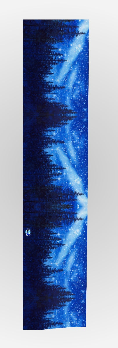 Long Scarf ~ Chandelier of Stars watercolor art by Artist Christie Marie Elder