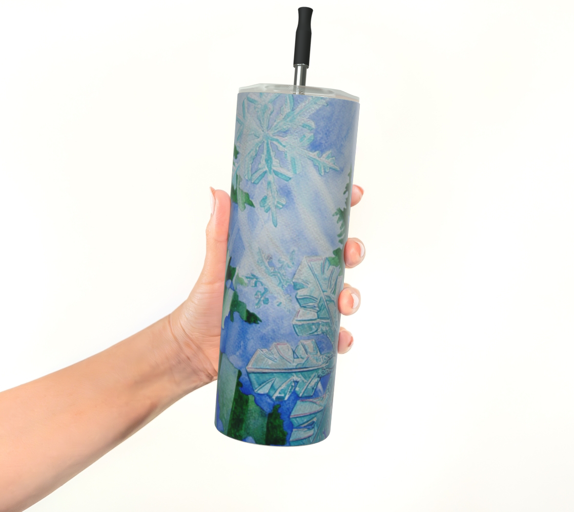 Snowflake Forest Tumbler