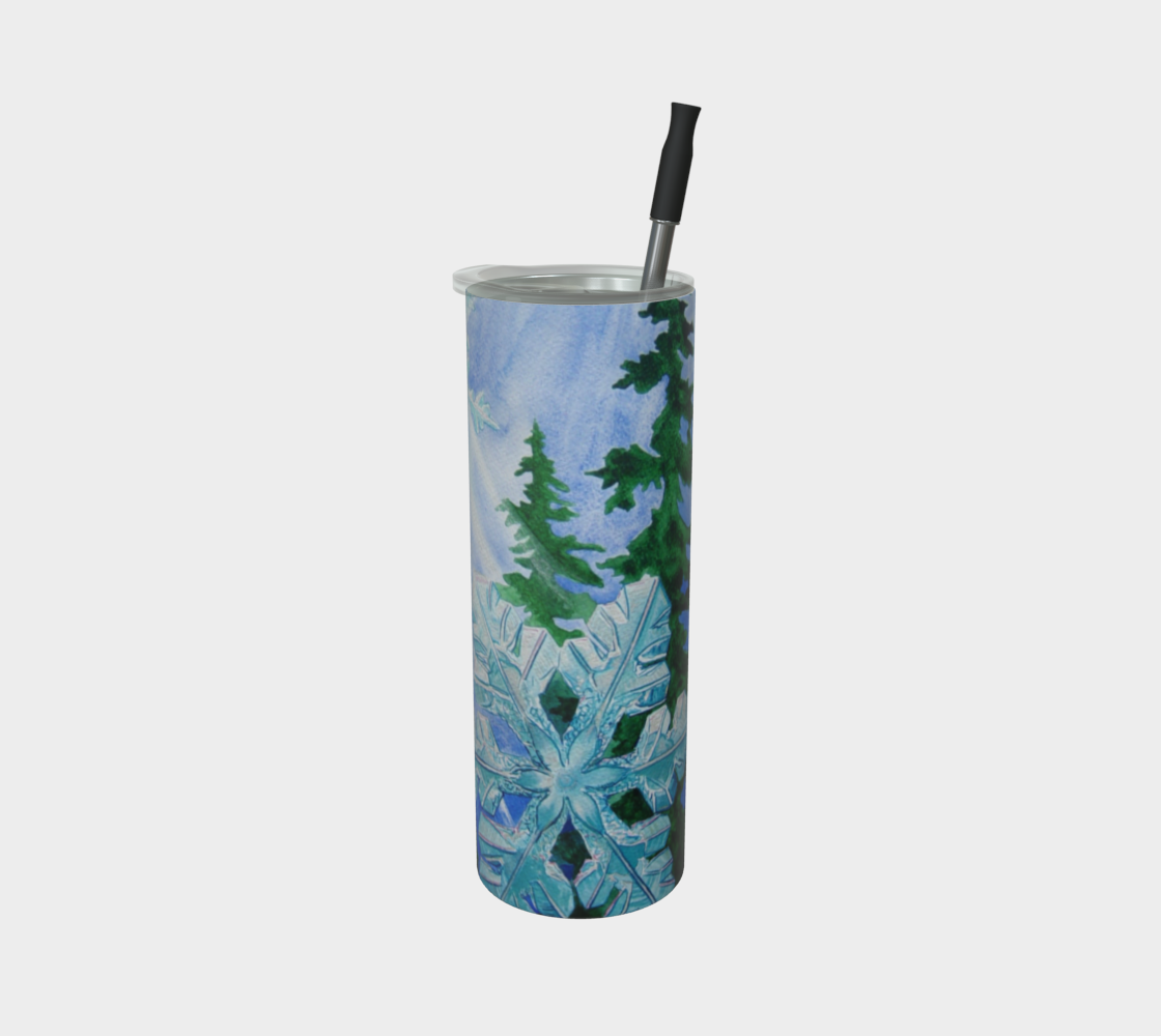 Snowflake Forest Tumbler