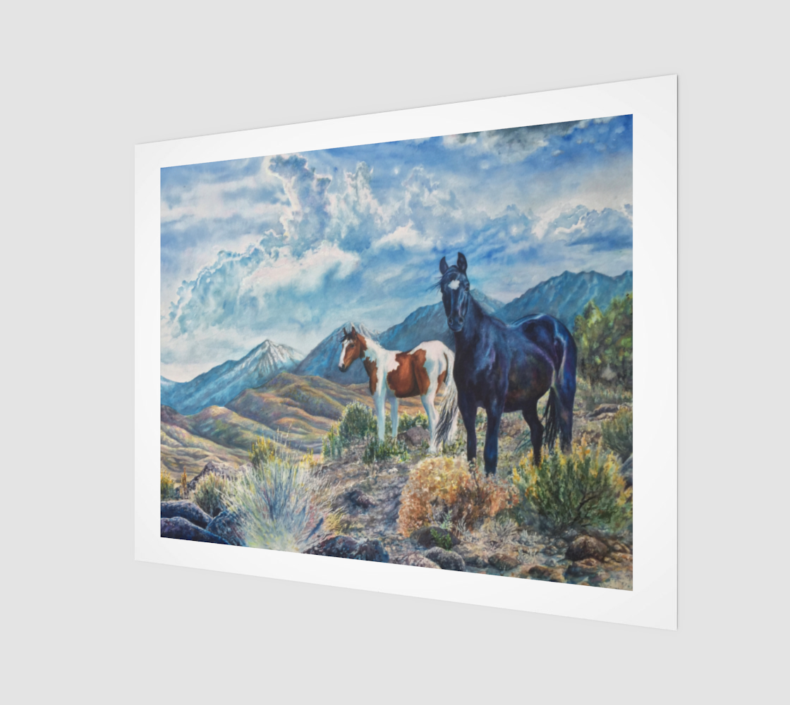 "Mustangs Wild" 16" x 20" Fine Art Print