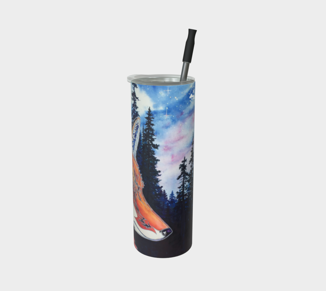 Spirit Fox Art - Premium Stainless steel Tumbler