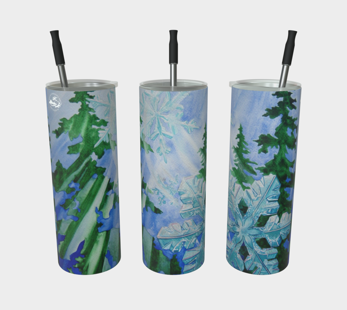 Snowflake Forest Tumbler