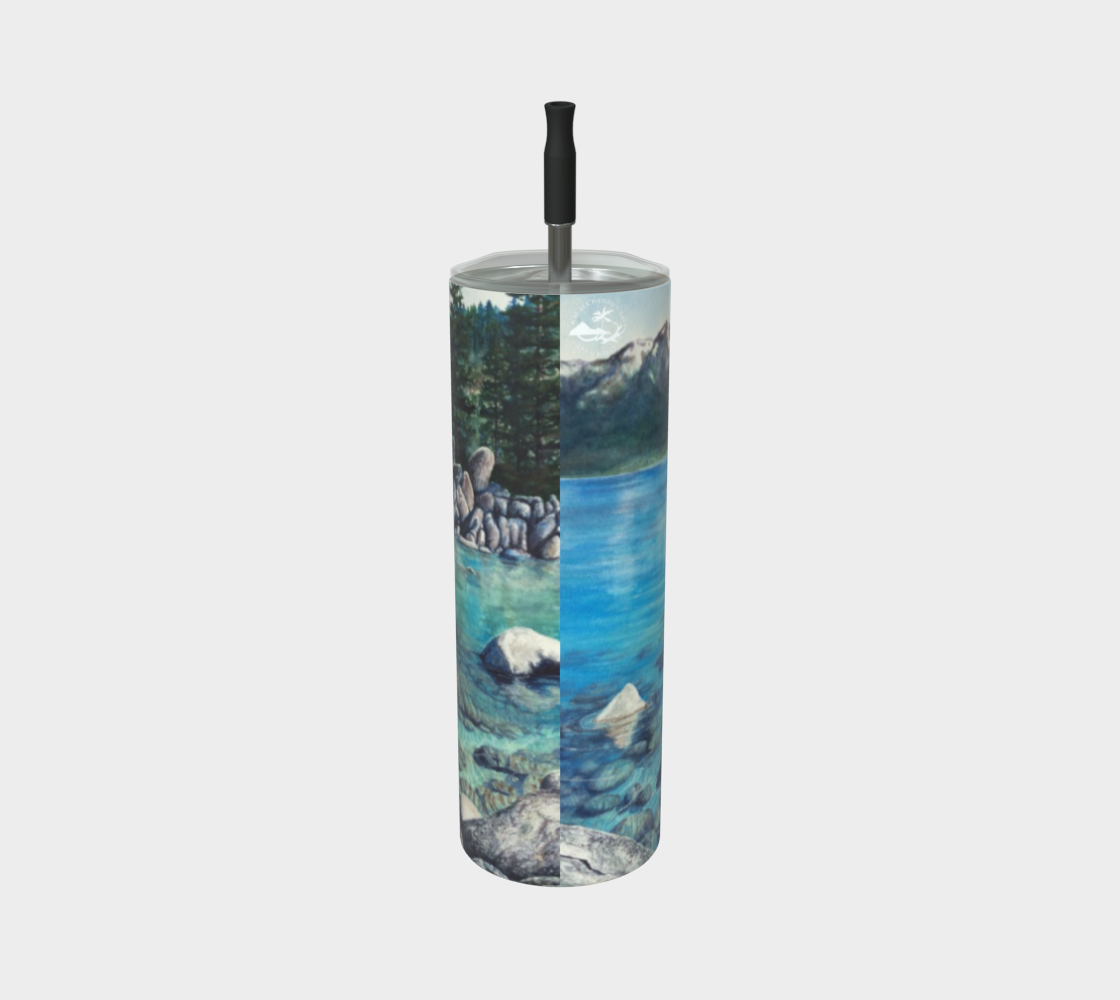 Lake Tahoe Art - Premium Stainless Steel Tumbler