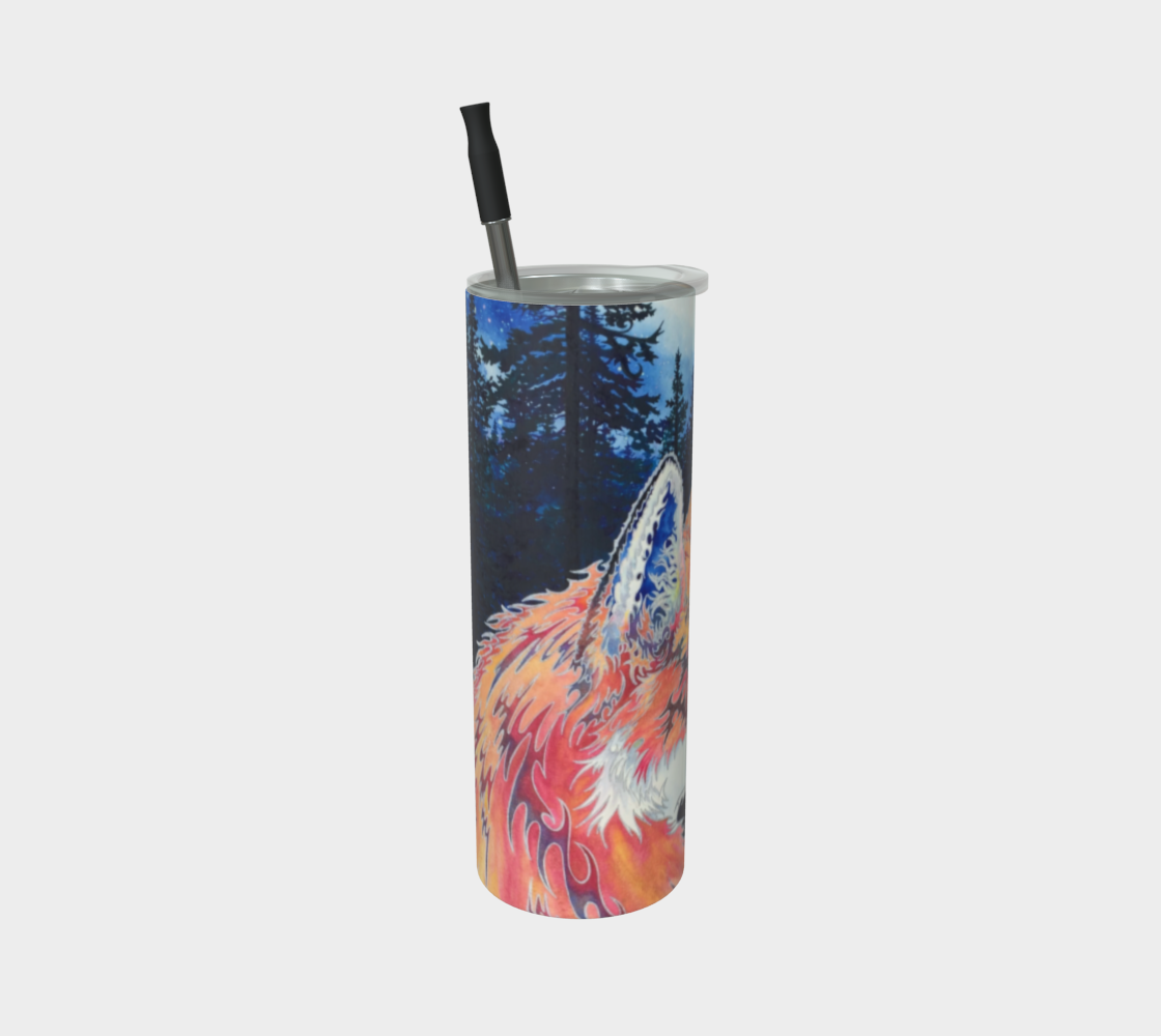Spirit Fox Art - Premium Stainless steel Tumbler