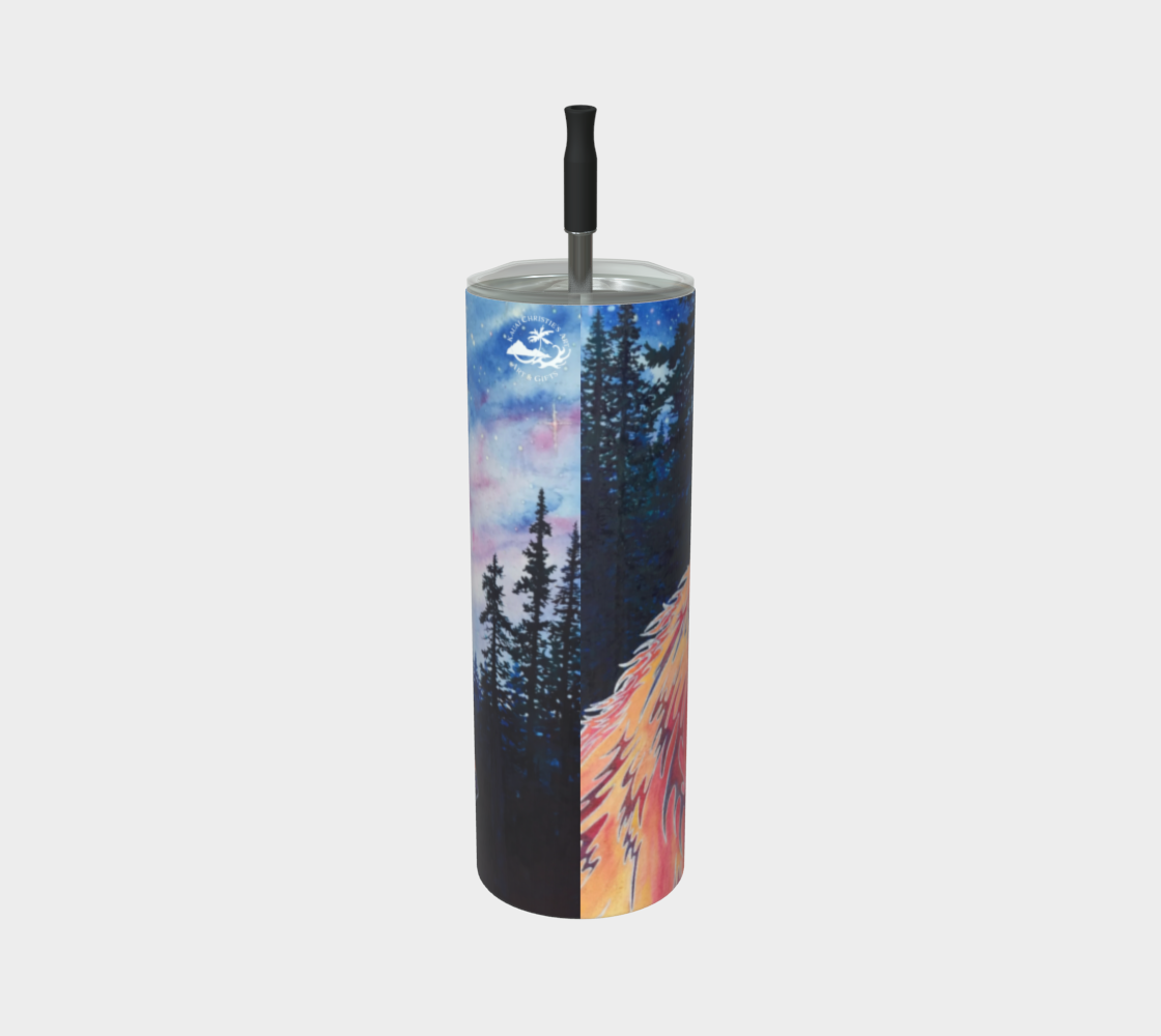 Spirit Fox Art - Premium Stainless steel Tumbler