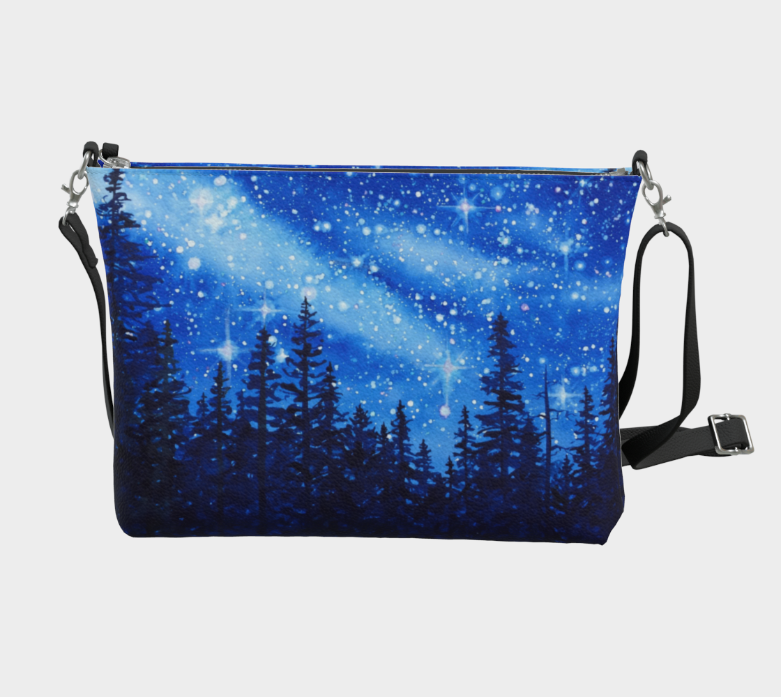 Forest & Stars "Cahndelier of Stars" Art Print Purse / Shoulder Bag with Long Strap