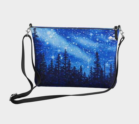 Forest & Stars "Cahndelier of Stars" Art Print Purse / Shoulder Bag with Long Strap