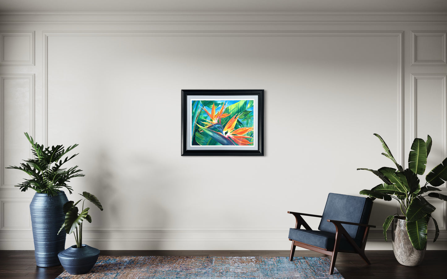 Original - Tropical Paradise - Bird of Paradise - art by Christie Marie Elder