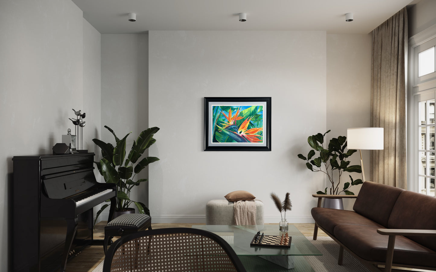 Original - Tropical Paradise - Bird of Paradise - art by Christie Marie Elder