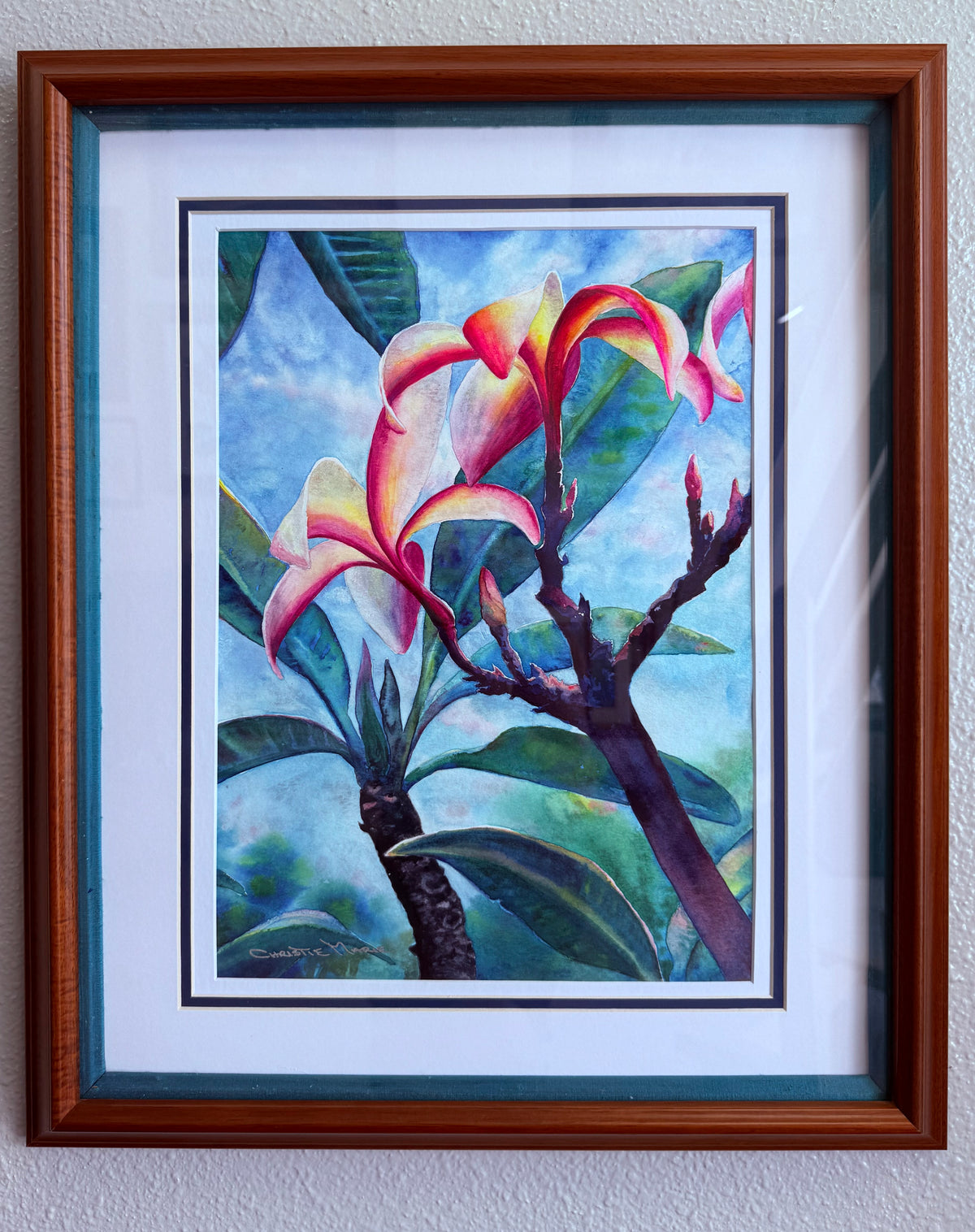 Māla Lani — Original Plumeria Watercolor