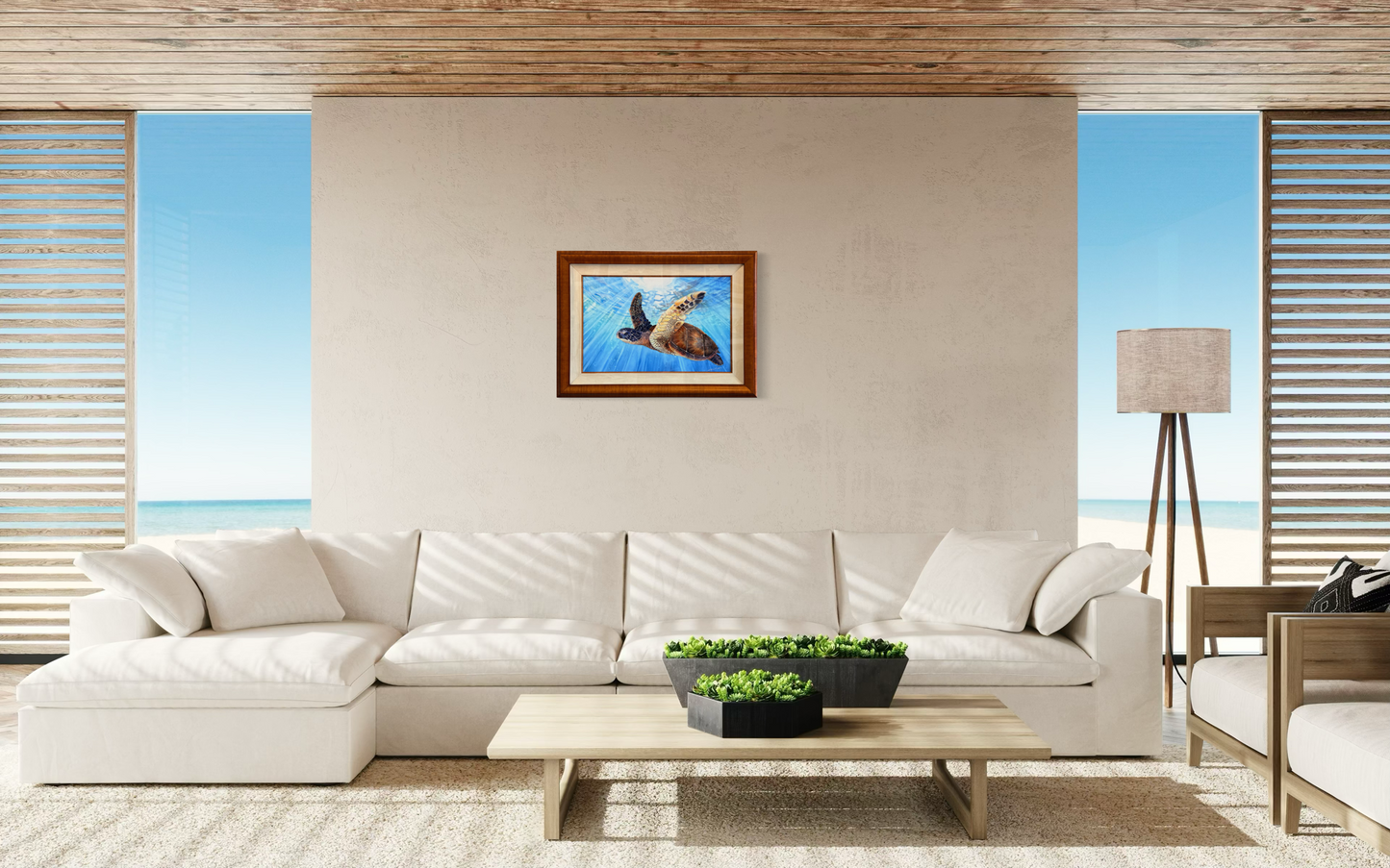 Original - Hawaiian Sea Turtle - Watercolor Art - Christie Marie Elder