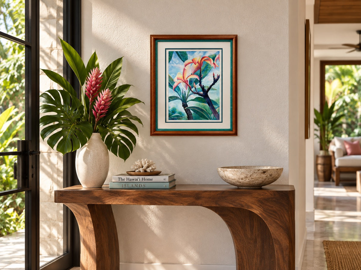 Māla Lani — Original Plumeria Watercolor