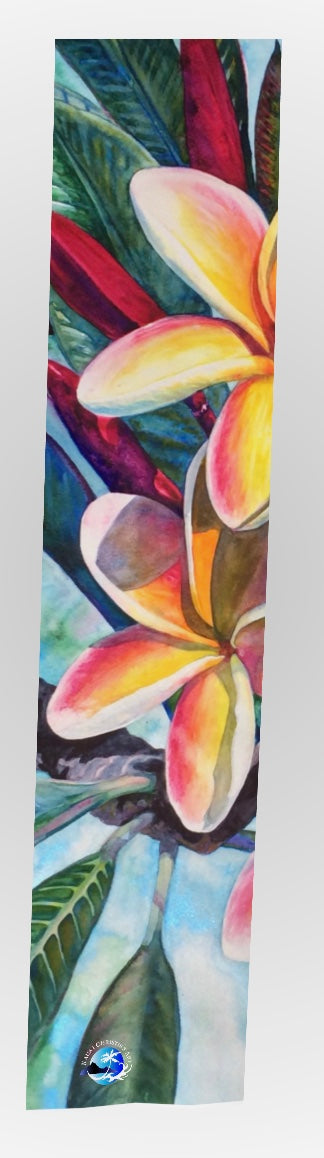 Long Scarf ~ La A Kea 3 art watercolor painting print by artist Christie Marie Elder