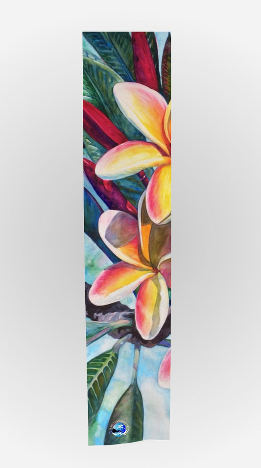 Long Scarf ~ La A Kea 3 art watercolor painting print by artist Christie Marie Elder