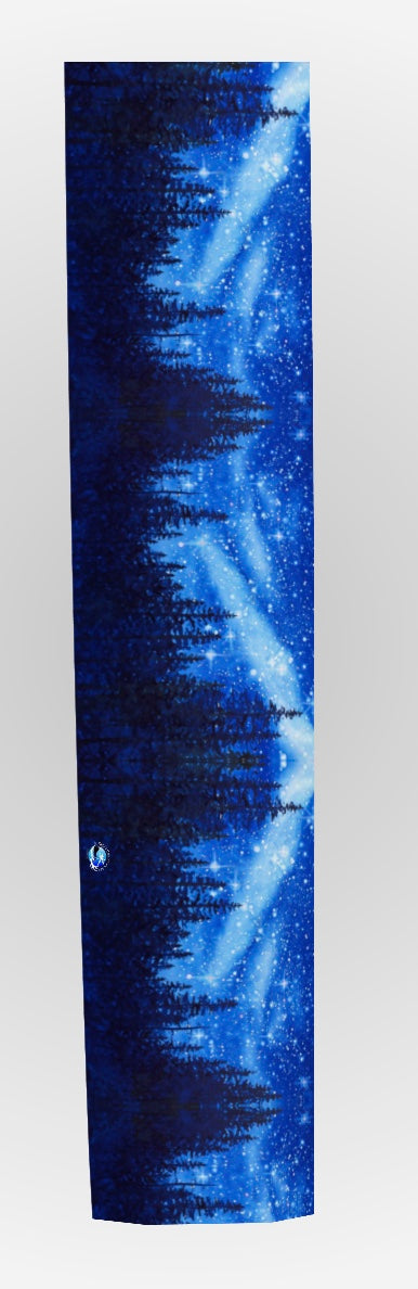 Long Scarf ~ Chandelier of Stars watercolor art by Artist Christie Marie Elder