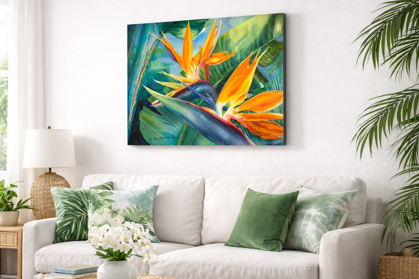 Tropical Paradise - Bird of Paradise Flower - Art - Aluminum Print