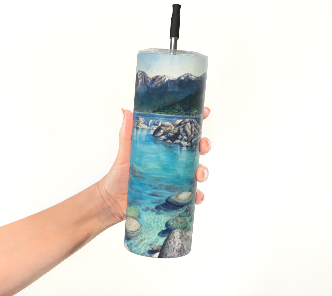 Lake Tahoe Art - Premium Stainless Steel Tumbler