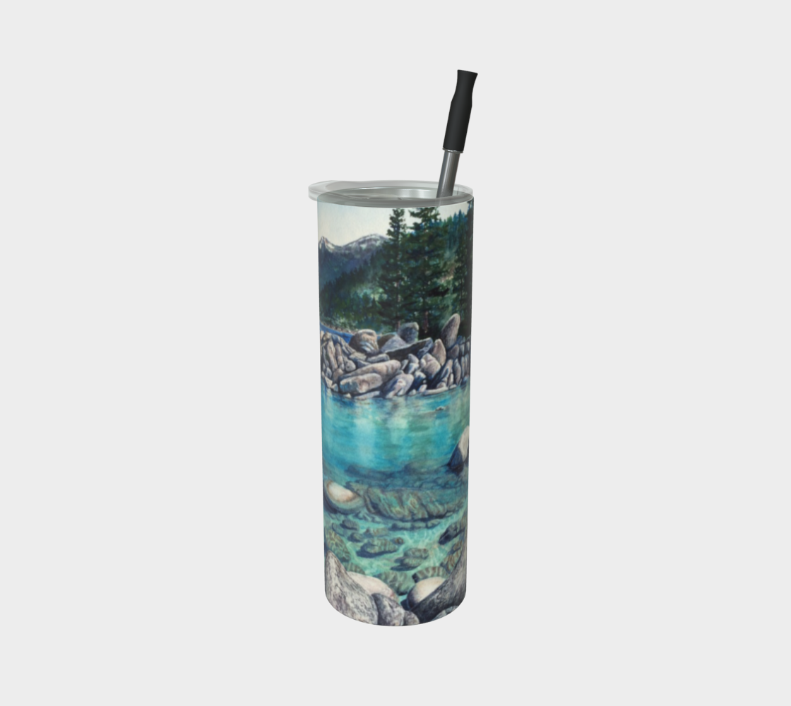 Lake Tahoe Art - Premium Stainless Steel Tumbler