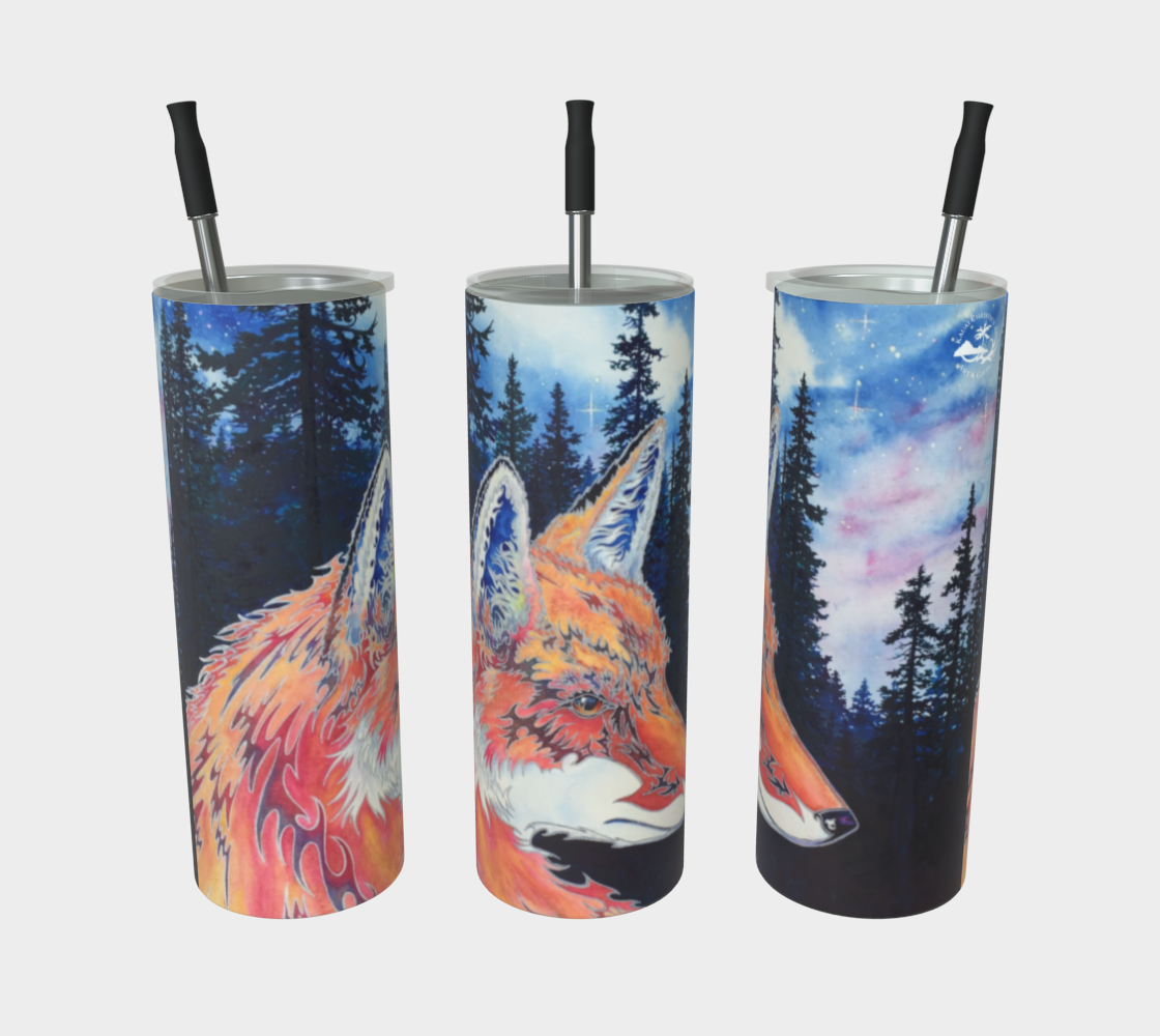 Spirit Fox Art - Premium Stainless steel Tumbler